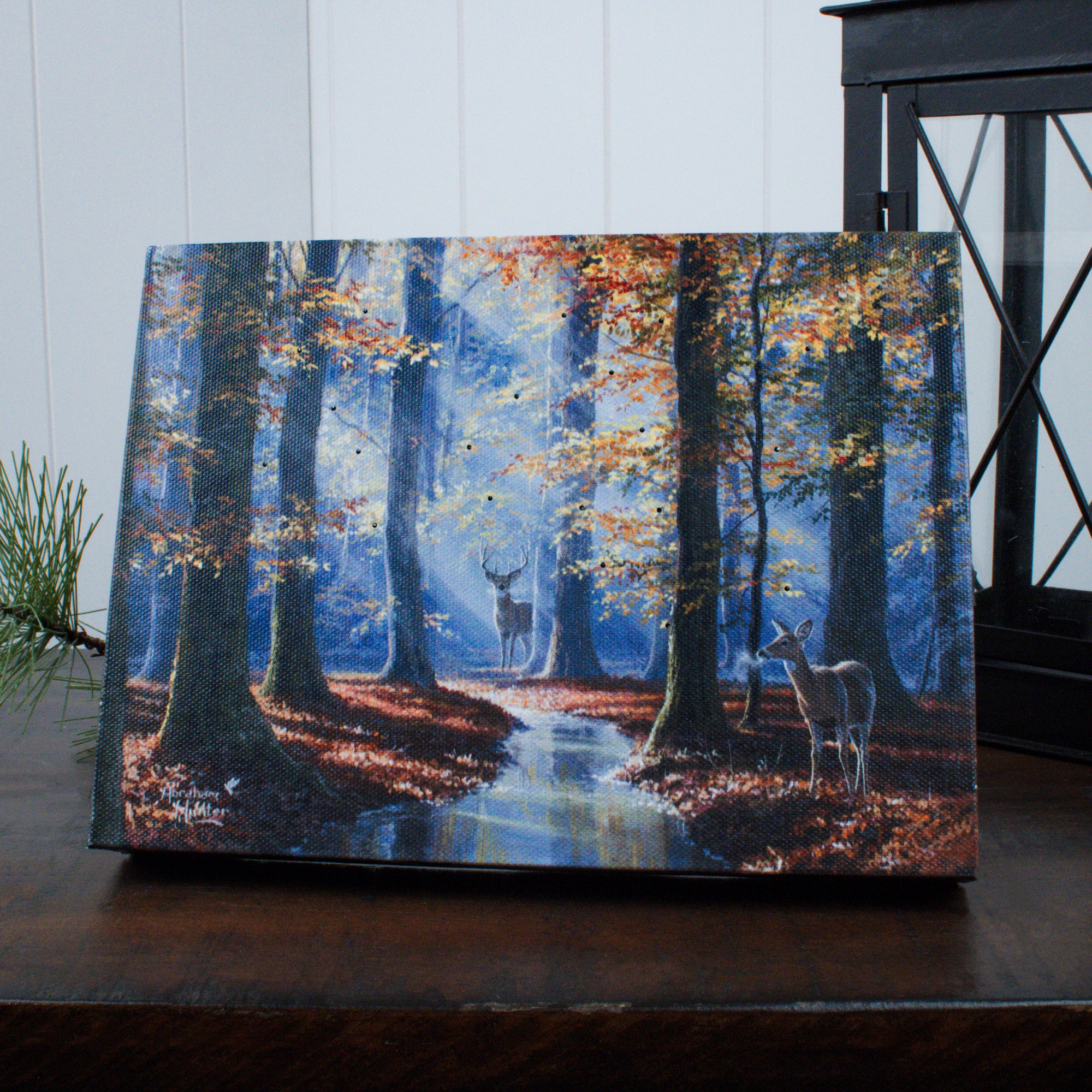 October Courtship 8x6 Lighted Tabletop Canvas