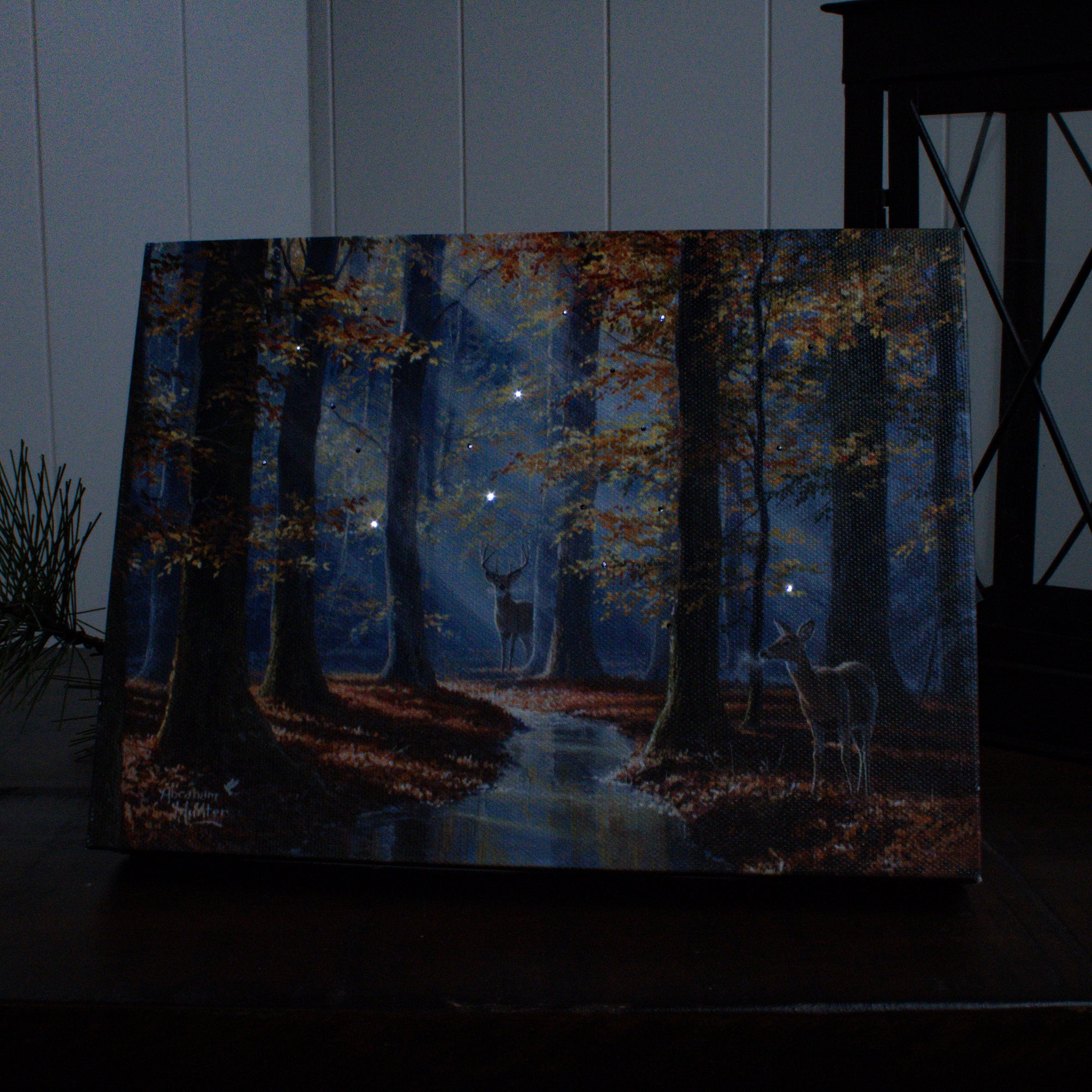 October Courtship 8x6 Lighted Tabletop Canvas