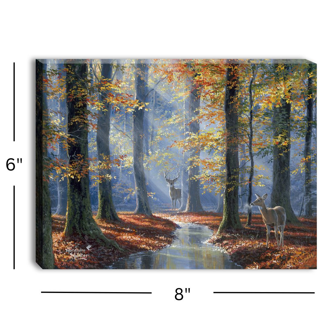 October Courtship 8x6 Lighted Tabletop Canvas