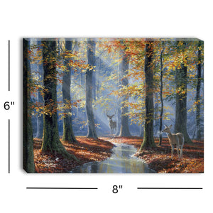 October Courtship 8x6 Lighted Tabletop Canvas