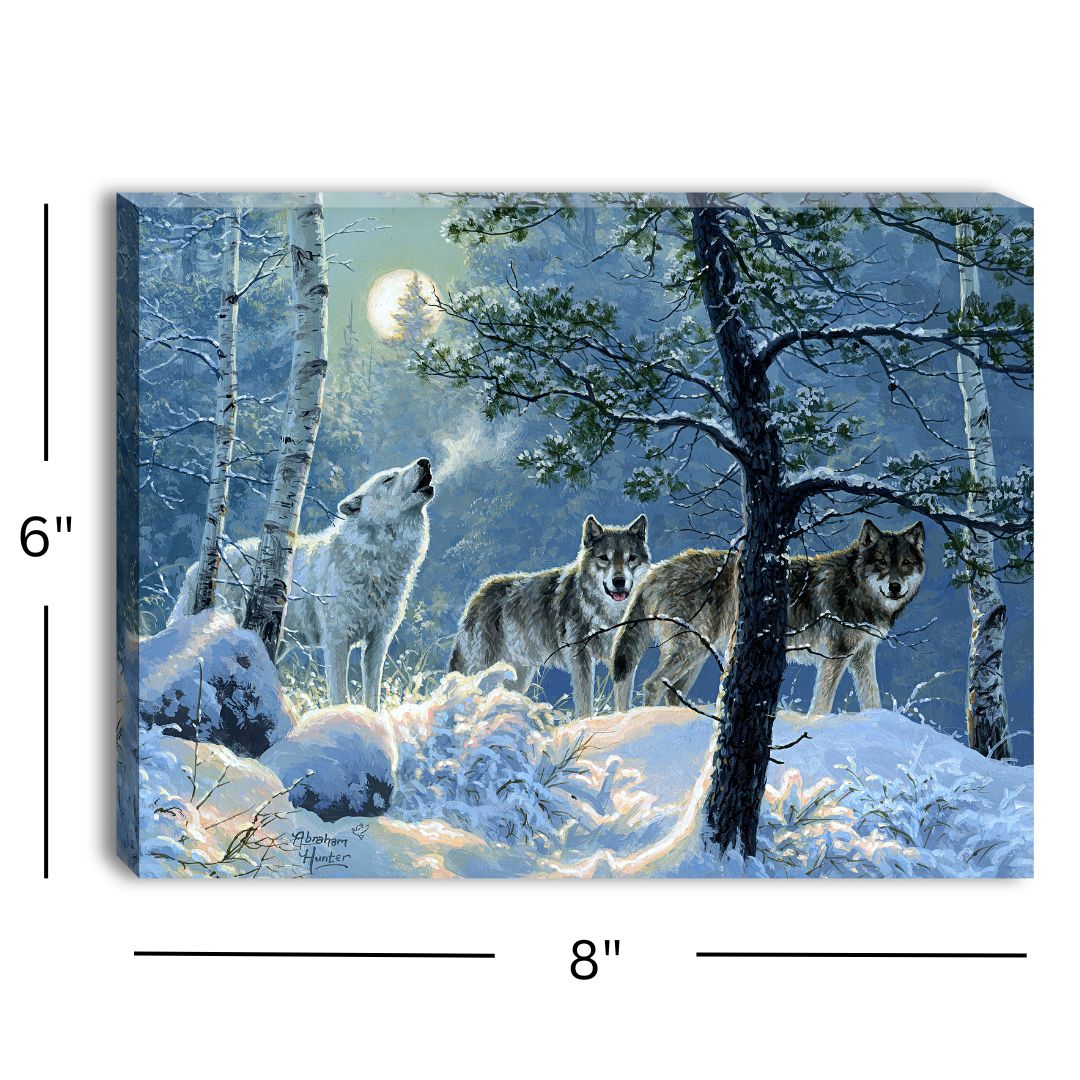 Under The Moonlight 8x6 Lighted Tabletop Canvas