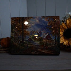 Fall Memories 8x6 Lighted Tabletop Canvas