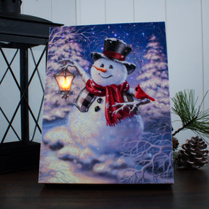 Winter Magic 8x6 Lighted Tabletop Canvas