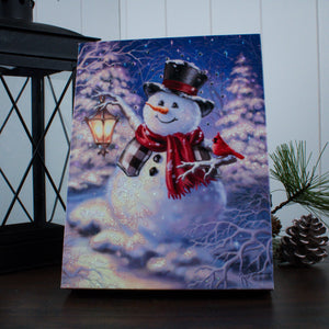 Winter Magic 8x6 Lighted Tabletop Canvas