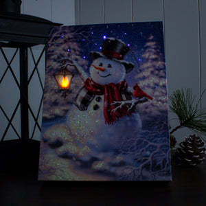 Winter Magic 8x6 Lighted Tabletop Canvas