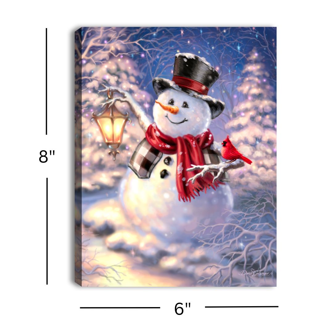 Winter Magic 8x6 Lighted Tabletop Canvas