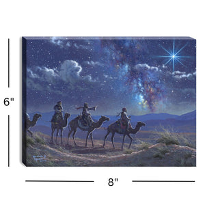 Following the Light 8x6 Lighted Tabletop Canvas