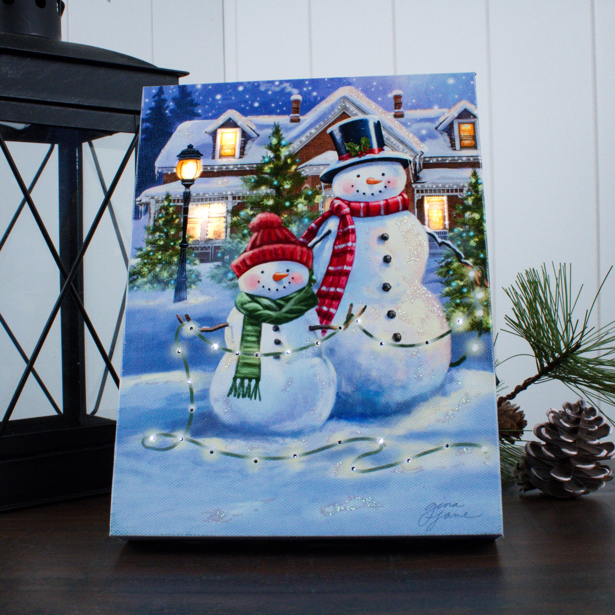 Twinkle Lights 8x6 Lighted Tabletop Canvas