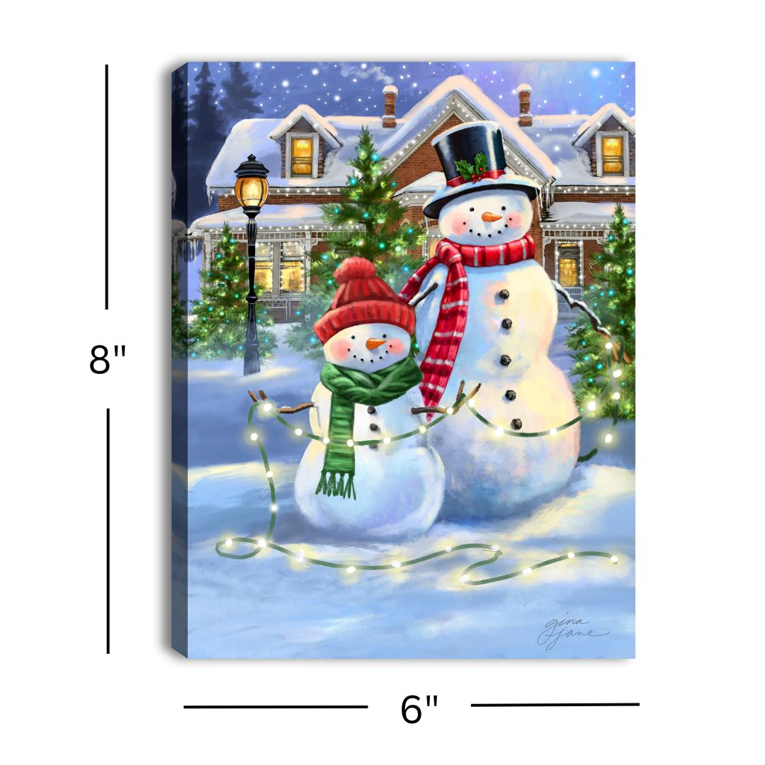 Twinkle Lights 8x6 Lighted Tabletop Canvas
