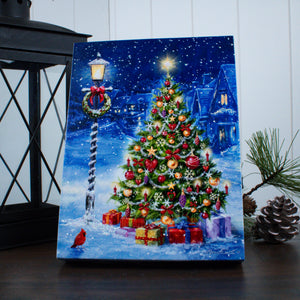 Festive Evening 8x6 Lighted Tabletop Canvas