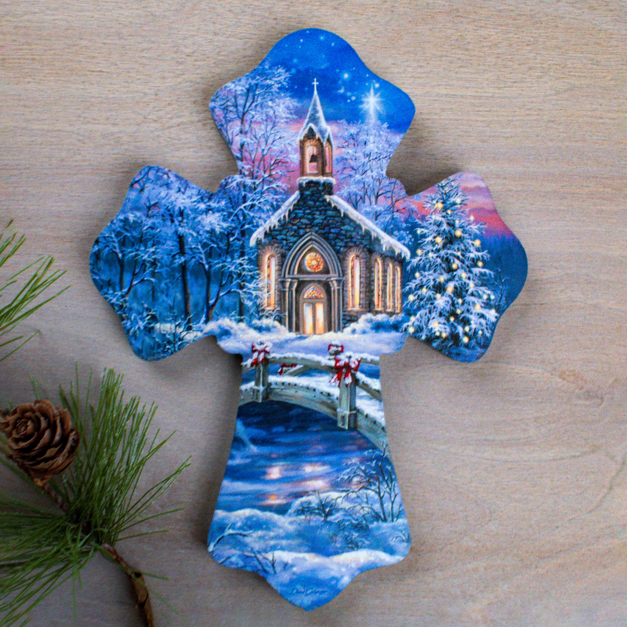 O Come Emmanuel Wooden Cross