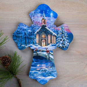 O Come Emmanuel Wooden Cross