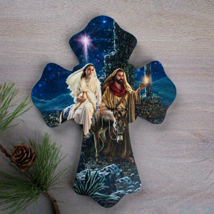 Journey to Bethlehem Wooden Cross