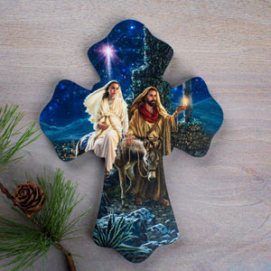 Journey to Bethlehem Wooden Cross