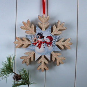 Snow Much in Love LED Wood Snowflake