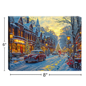 Winter Stroll 8x6 Lighted Tabletop Canvas