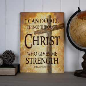 All Things Through Christ Canvas Wall Art