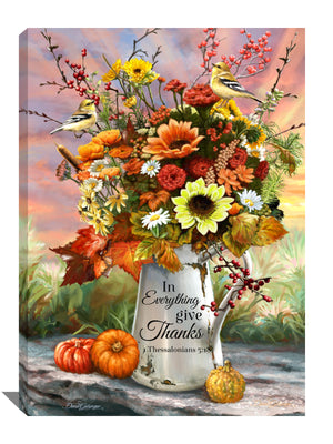 In Everything Give Thanks Canvas Wall Art