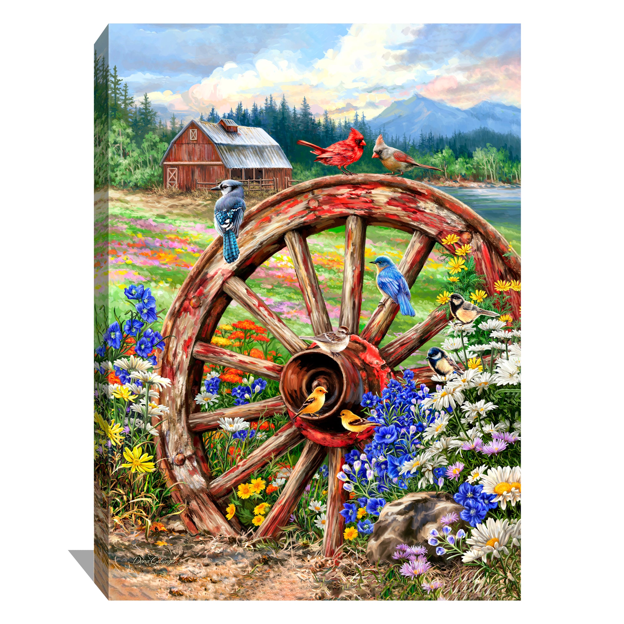 The Wagon Wheel Canvas Wall Art