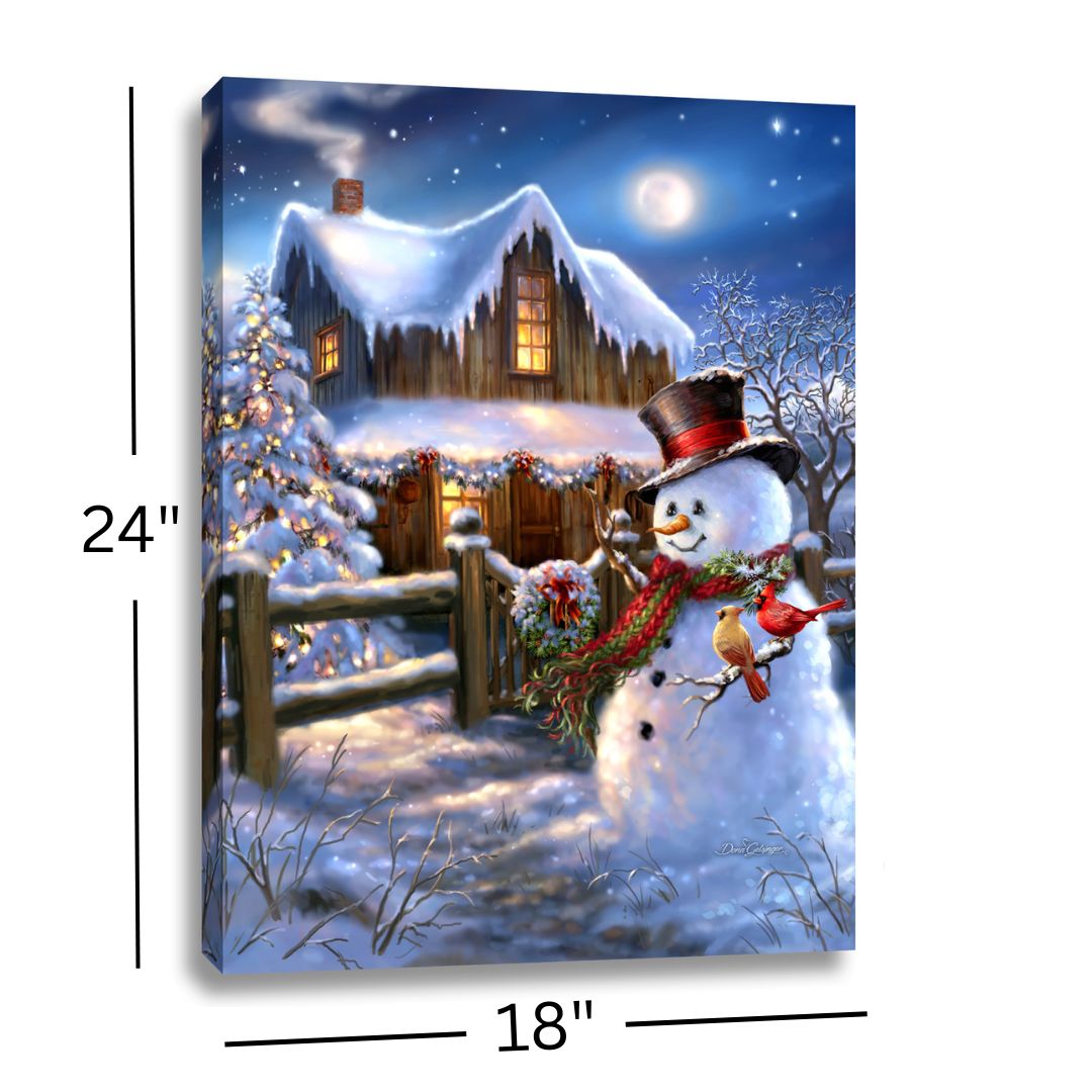 Woodhouse Christmas 18x24 Fully Illuminated LED Wall Art