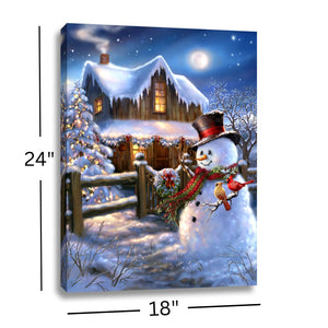 Woodhouse Christmas 18x24 Fully Illuminated LED Wall Art