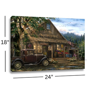 Country Store 18x24 Fully Illuminated LED Wall Art