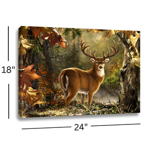 Whitetail 18x24 Fully Illuminated LED Wall Art