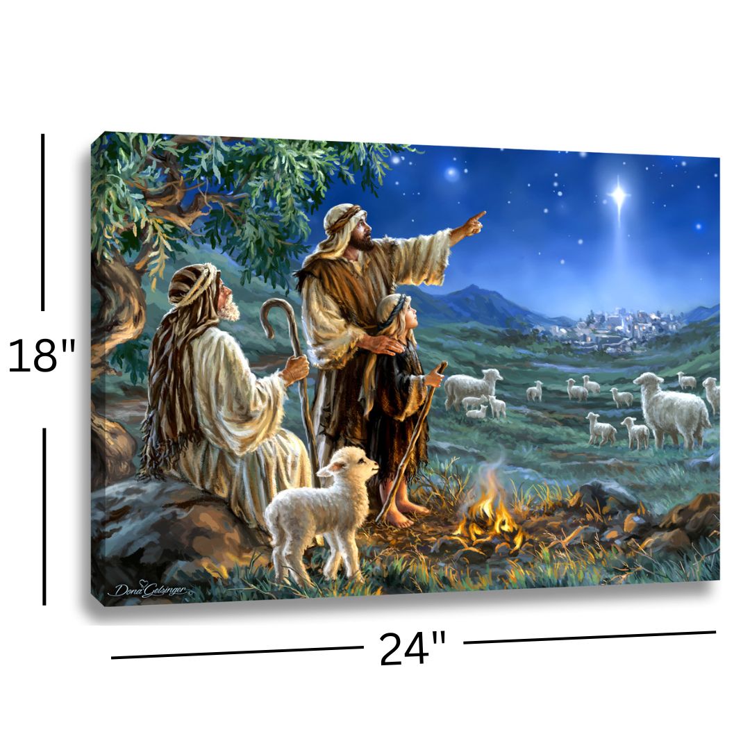 Shepherds Afield 18x24 Fully Illuminated LED Wall Art