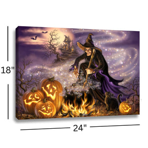 All Hallow's Eve 18x24 Fully Illuminated LED Wall Art