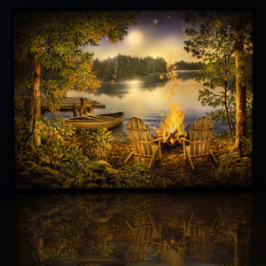 Lakeside 18x24 Fully Illuminated LED Wall Art
