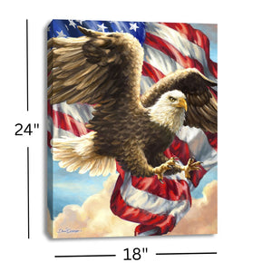 Liberty Eagle 18x24 Fully Illuminated LED Wall Art