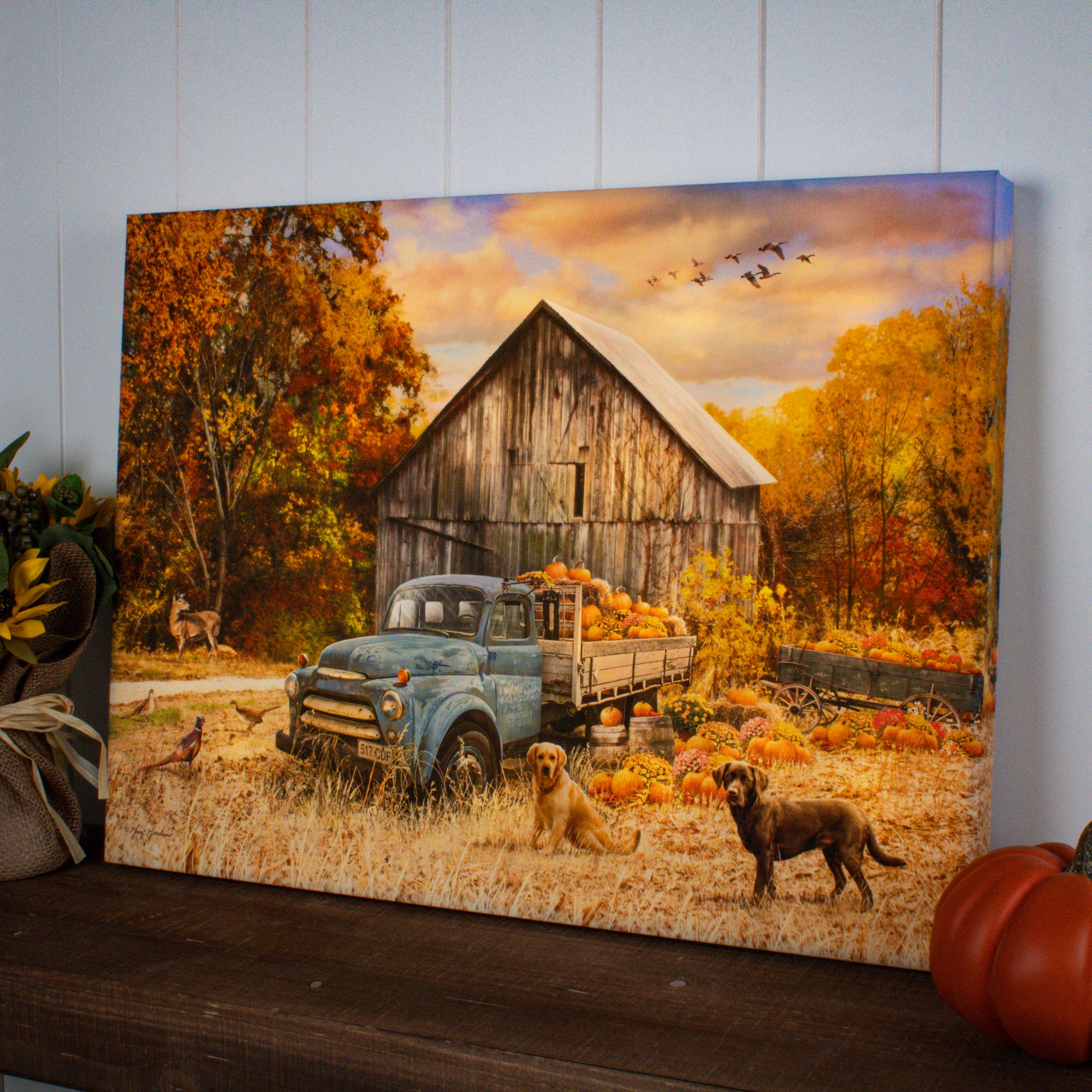 Harvest Day 18x24 Fully Illuminated LED Wall Art
