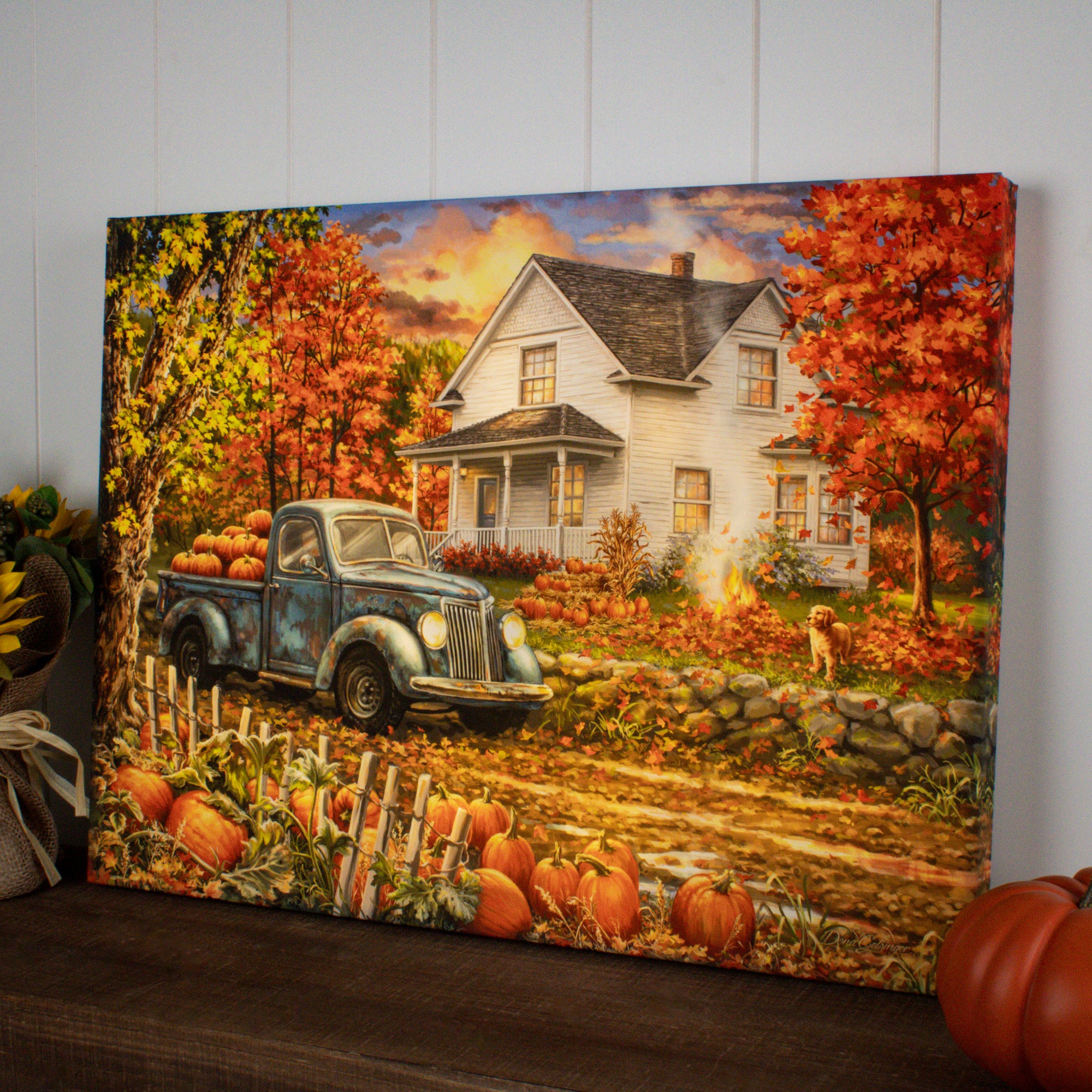Farmhouse Memories 18x24 Fully Illuminated LED Wall Art