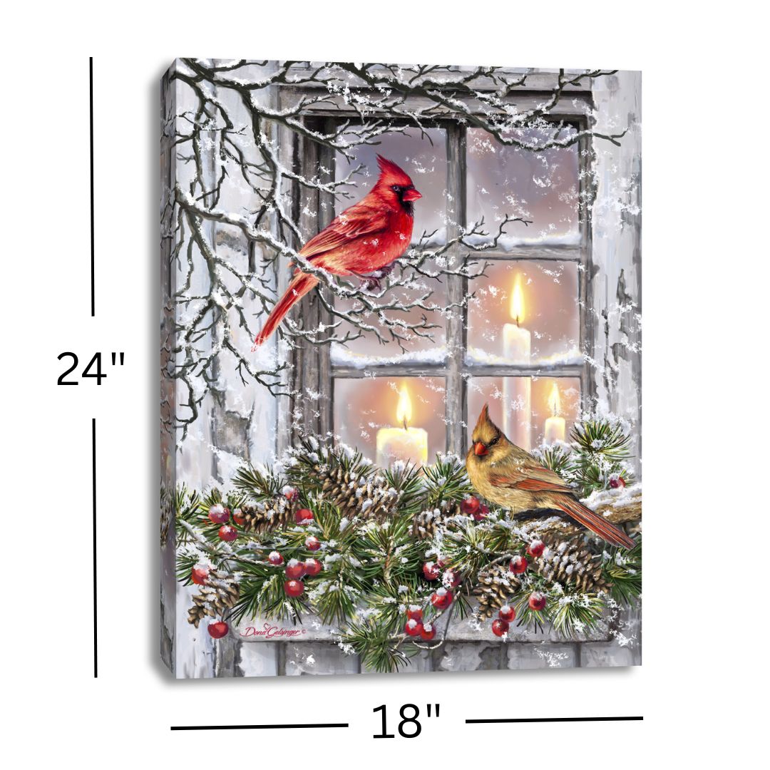 Together for Christmas 18x24 Fully Illuminated LED Wall Art