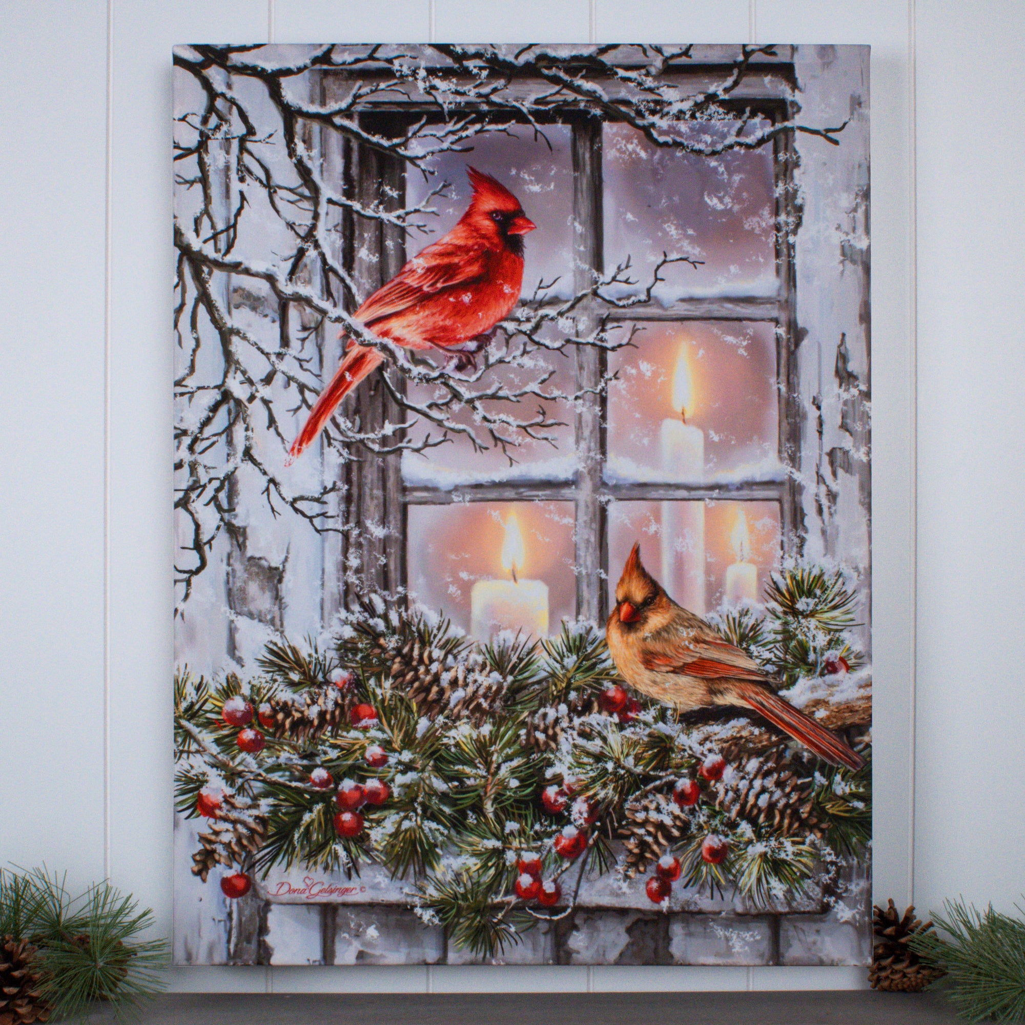 Together for Christmas 18x24 Fully Illuminated LED Wall Art