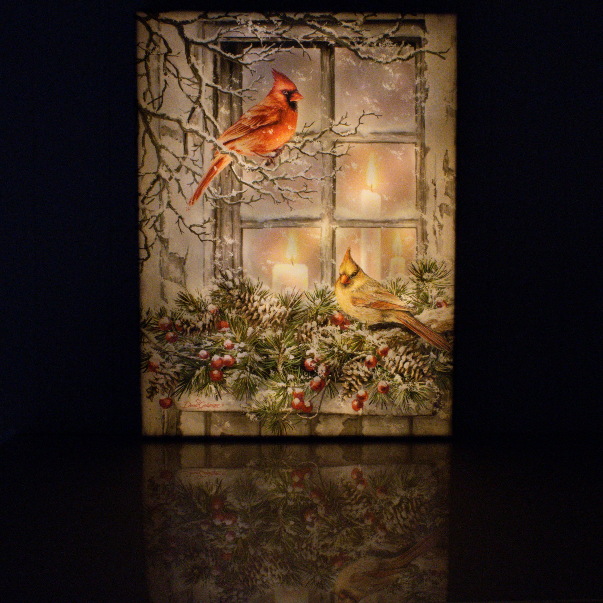 Together for Christmas 18x24 Fully Illuminated LED Wall Art