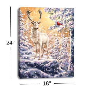 Wonderland Reindeer 18x24 Fully Illuminated LED Wall Art