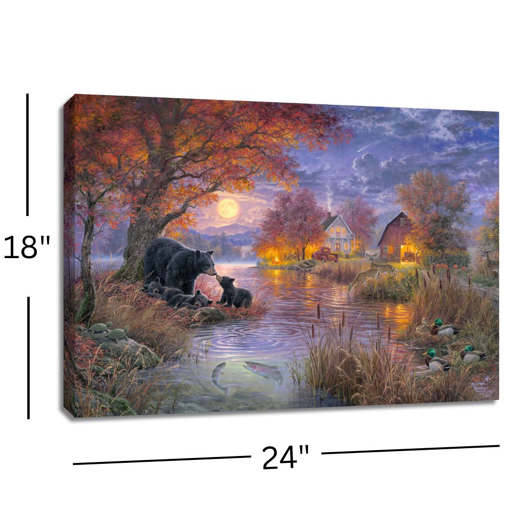 Black Bear Farms 18x24 Fully Illuminated LED Wall Art