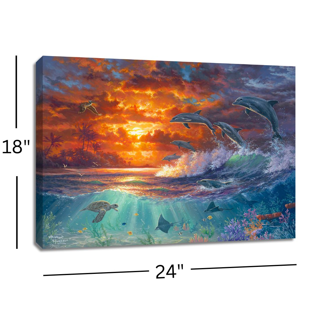Beyond the Shore 18x24 Fully Illuminated LED Wall Art