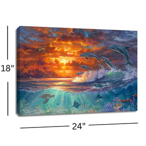 Beyond the Shore 18x24 Fully Illuminated LED Wall Art