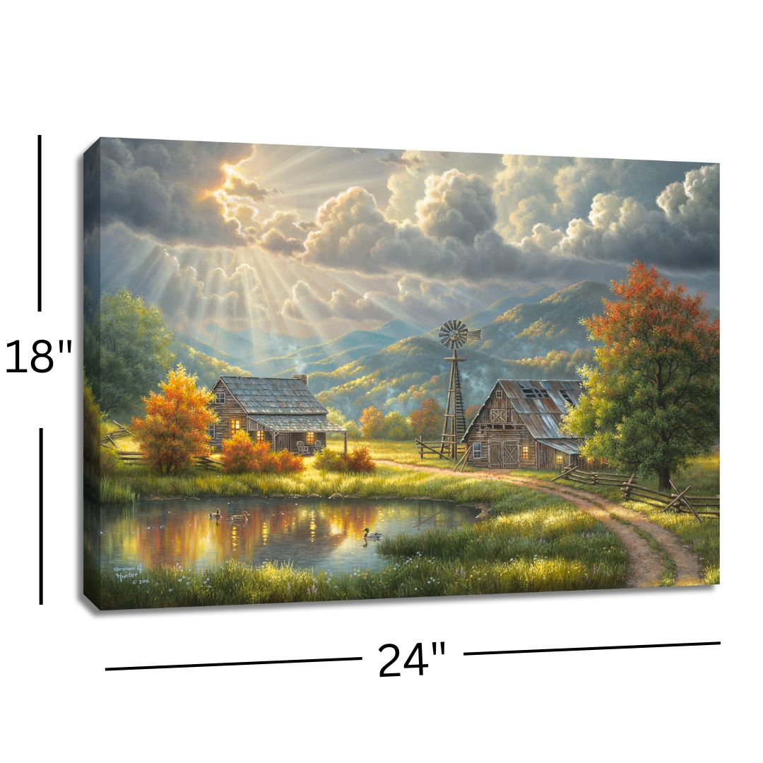 God Shed His Grace 18x24 Fully Illuminated LED Wall Art