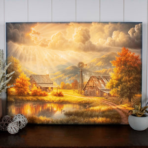 God Shed His Grace 18x24 Fully Illuminated LED Wall Art