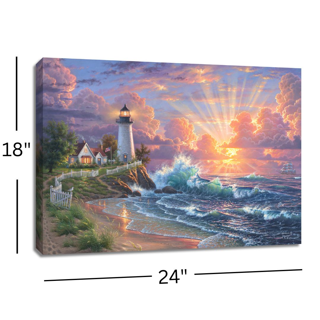 Light of Hope 18x24 Fully Illuminated LED Wall Art