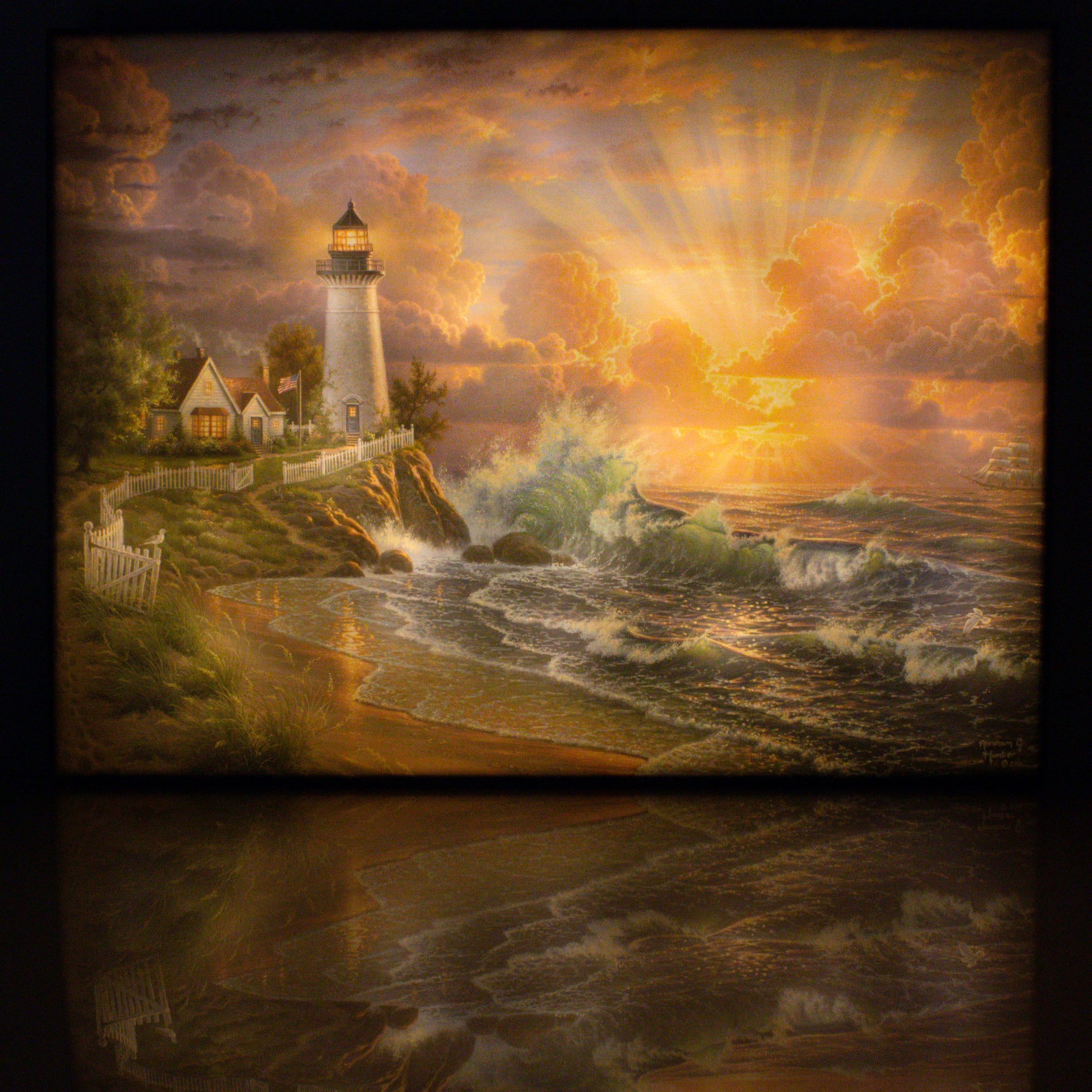 Light of Hope 18x24 Fully Illuminated LED Wall Art