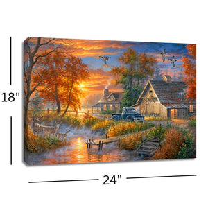 Grandpa's Farm 18x24 Fully Illuminated LED Wall Art
