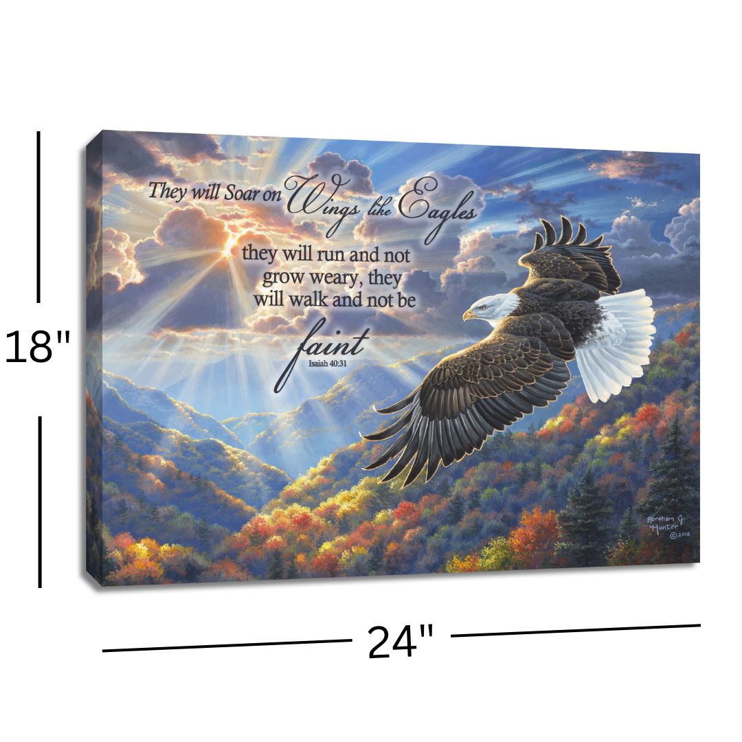 Freedom with Scripture 18x24 Fully Illuminated LED Wall Art