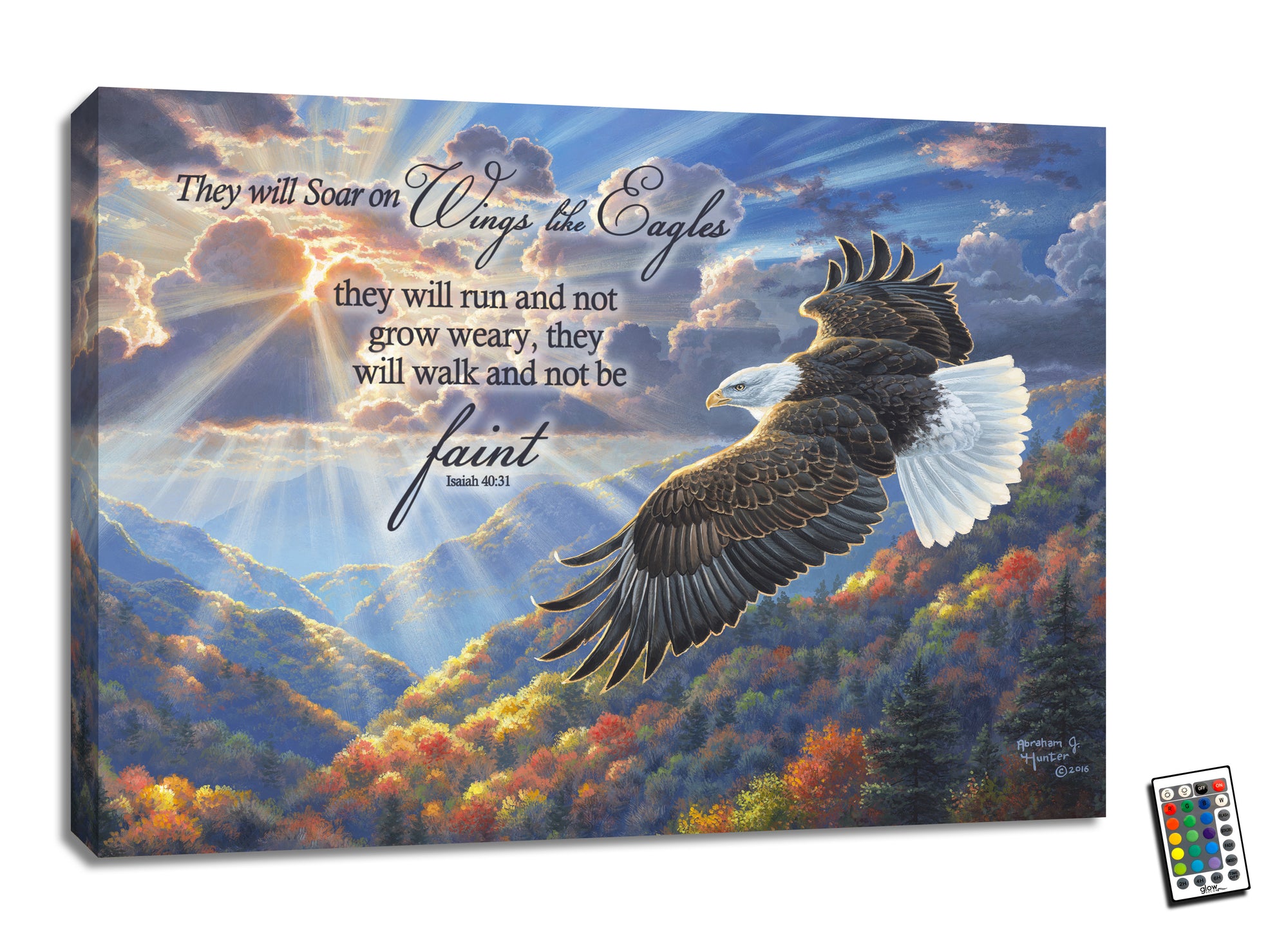 Freedom with Scripture 18x24 Fully Illuminated LED Wall Art
