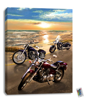 Sunset Riders 18x24 Fully Illuminated LED Wall Art