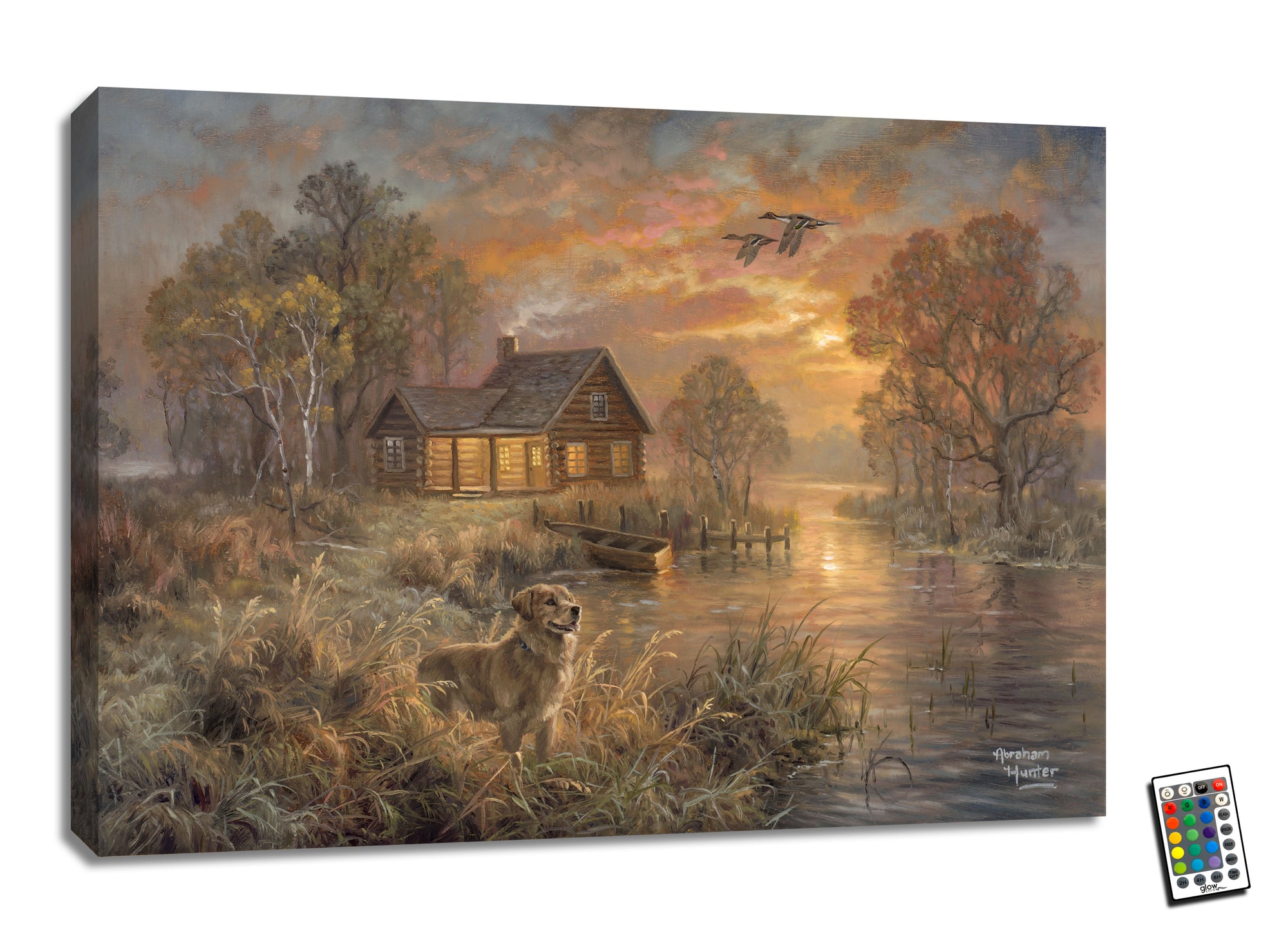 King of the Duck Pond 18x24 Fully Illuminated LED Wall Art