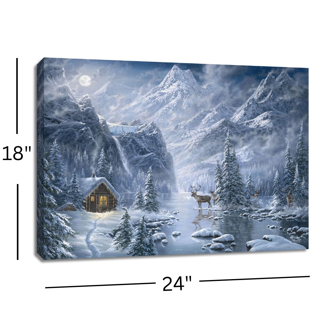 Nordic Night 18x24 Fully Illuminated LED Wall Art